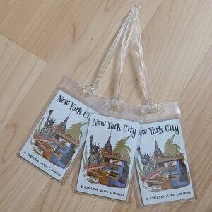 Delta Airlines New York City Vintage Playing Card Luggage Tags (3)